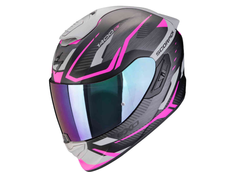 Scorpion Exo-1400 Evo ll Accord Integralhelm (Schwarzmatt/Rosa)
