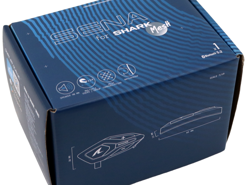 Sena für Shark MWS Mesh Helmsprechanlage (Grau)