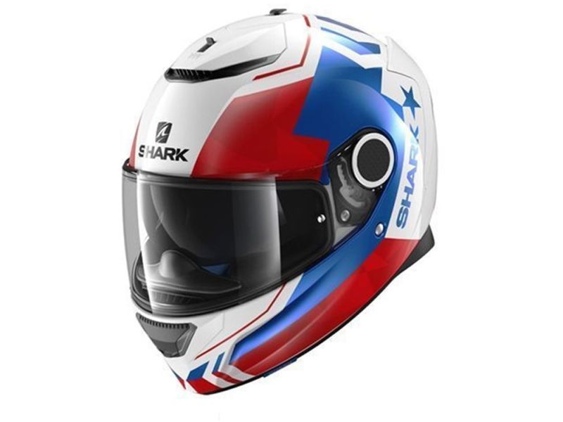 Shark Casco integrale Spartan Droze (bianco / blu / rosso)