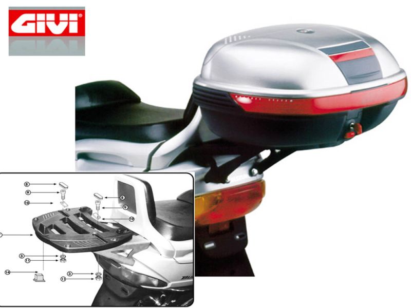 GIVI Monokey SR Portapacchi Suzuki Burgmann 250 / 400 (1998-2002)