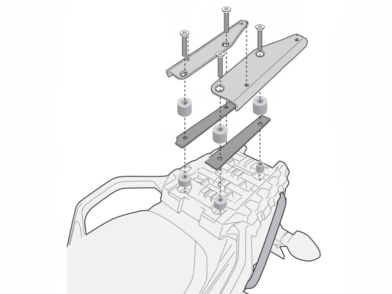 GIVI SR Portapacchi Suzuki DL 650 / 1000 V-Strom (2017-)