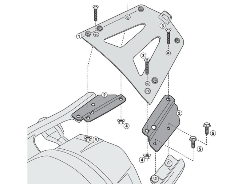 GIVI Monokey SRA Portapacchi Kawasaki Versys 1000 (2012-)