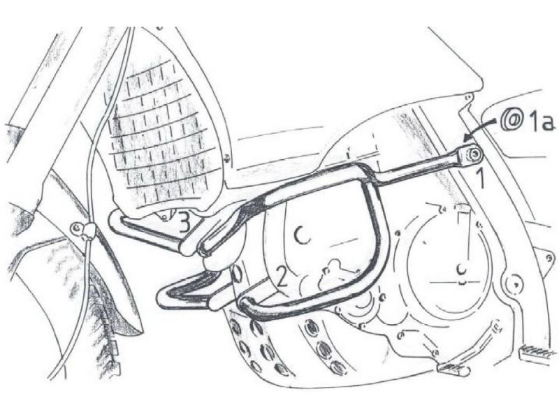 Hepco & Becker Barra d'urto Aprilia Pegaso 650