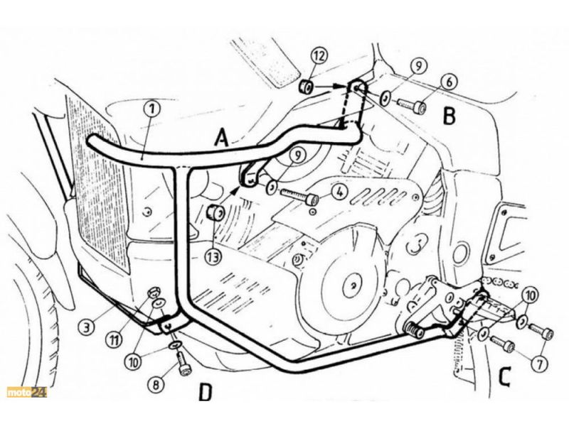 Hepco & Becker Barra d'urto Cagiva Navigator