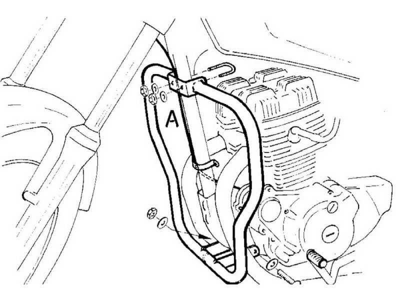 Hepco & Becker Barra d'urto Honda CB Two Fifty