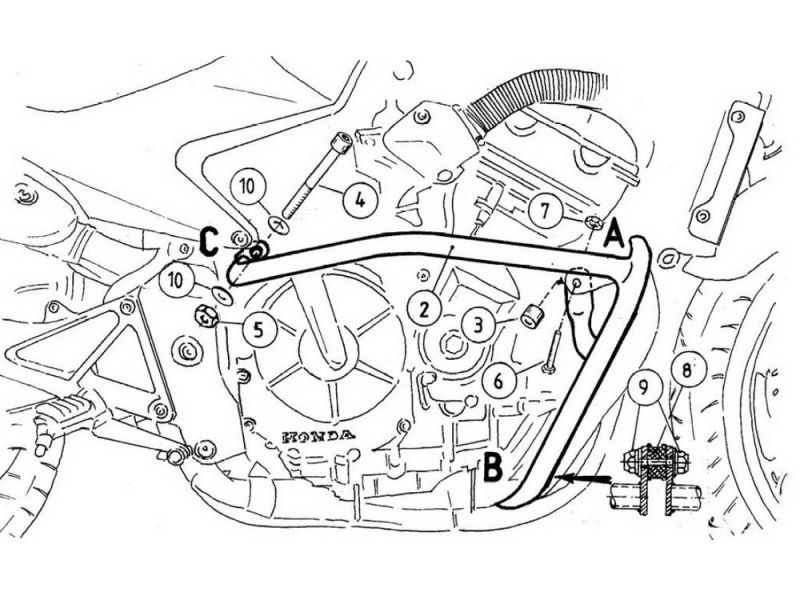 Hepco & Becker Barra di protezione Honda CBF 600 (2004-2007)