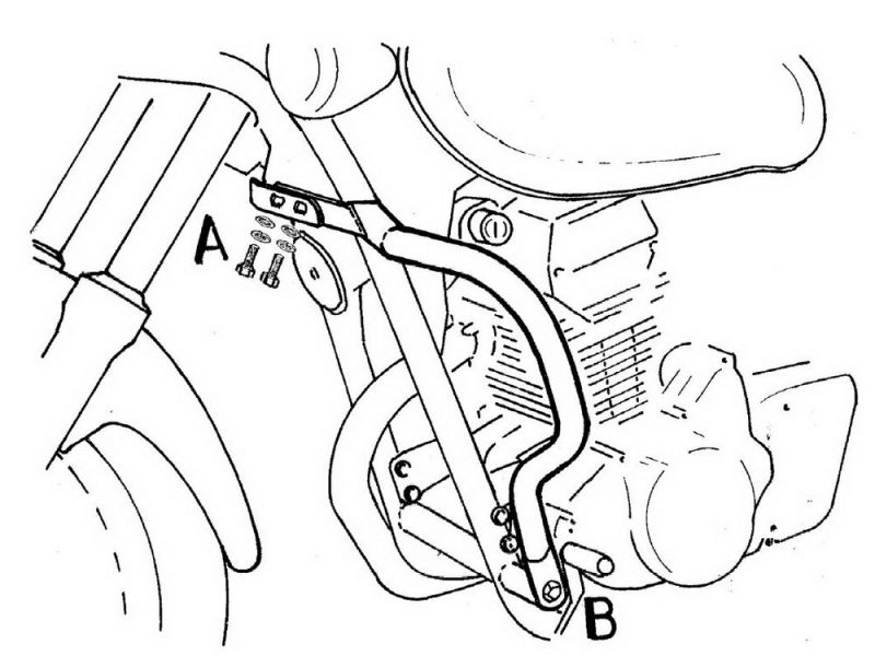 Hepco & Becker Barra d'urto Kawasaki EL 125 (1998-2007)
