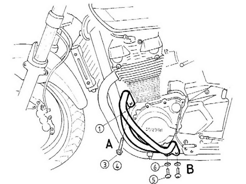 Hepco & Becker Barra di protezione Suzuki GSX 1400 (2001-2007)