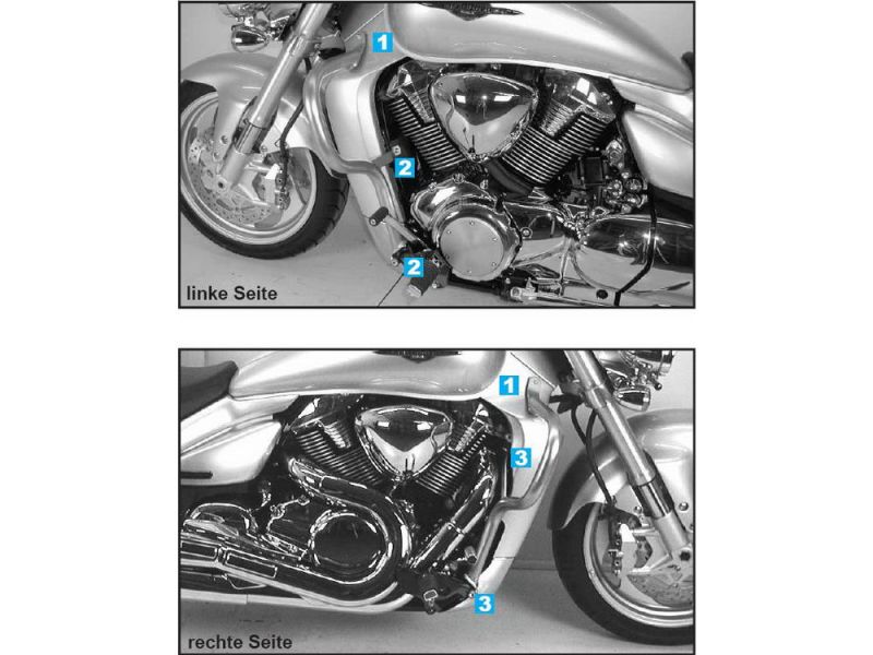 Hepco & Becker Barra di protezione Suzuki M 1800 (VZ) R Intruder (2006- )