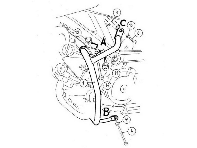 Hepco & Becker Barra di protezione Suzuki SV 650 / S (2003-2008)