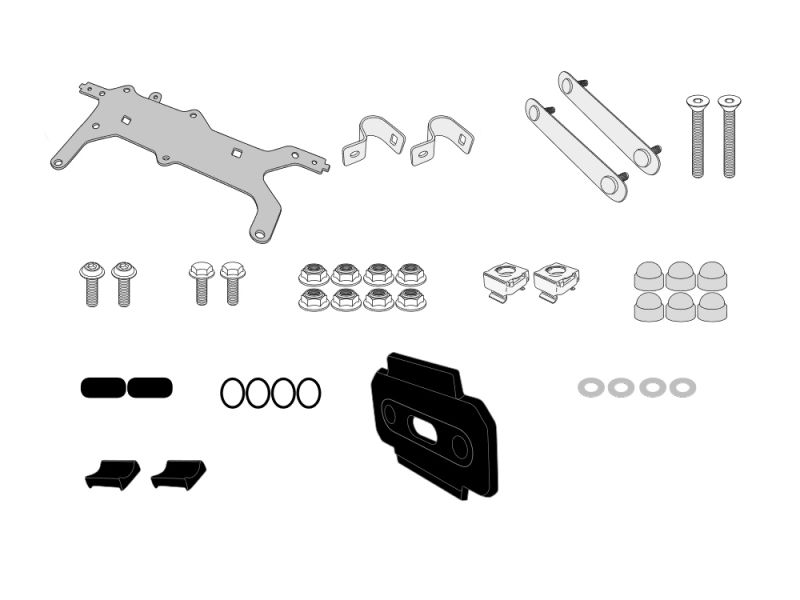GIVI Kit di montaggio da S250 a PL4121 per Kawasaki Versys-X 300 (2017-)