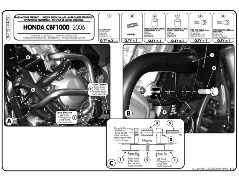 GIVI Barra di protezione Honda CBF 1000 (2006-2011)
