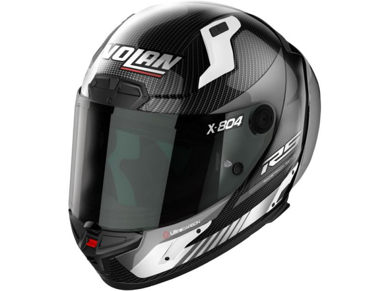 Nolan X-804 RS U.C. Hot Lap Integralhelm (Carbon/Schwarz/Weiß)