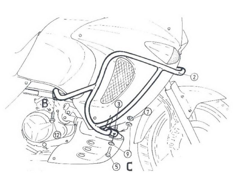 Hepco & Becker Barra di protezione Honda XL 1000 V Varadero (1999-2002)