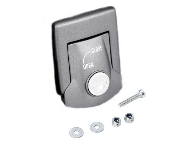 Hepco & Becker Coperchio della serratura del bauletto Gobi (argento)