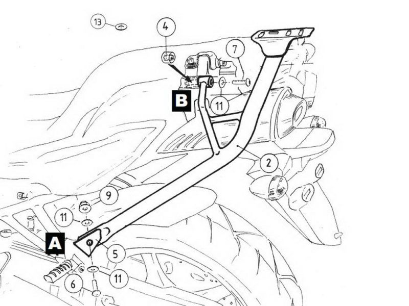 Hepco & Becker Portapacchi in alluminio Yamaha FZ 6 / Fazer