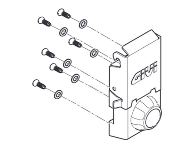 GIVI Blocco di bloccaggio DLM36 (destra)