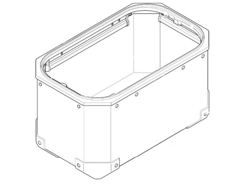 GIVI Fondo cassa OBKN37AL (argento | sinistra)
